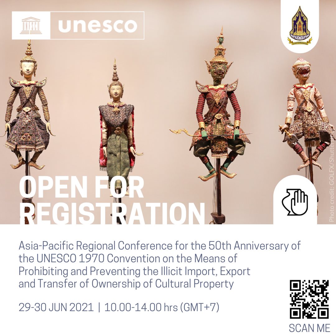 [Call for Participation] Asia-Pacific Regional Conference to celebrate the 50th anniversary of the UNESCO 1970 Convention