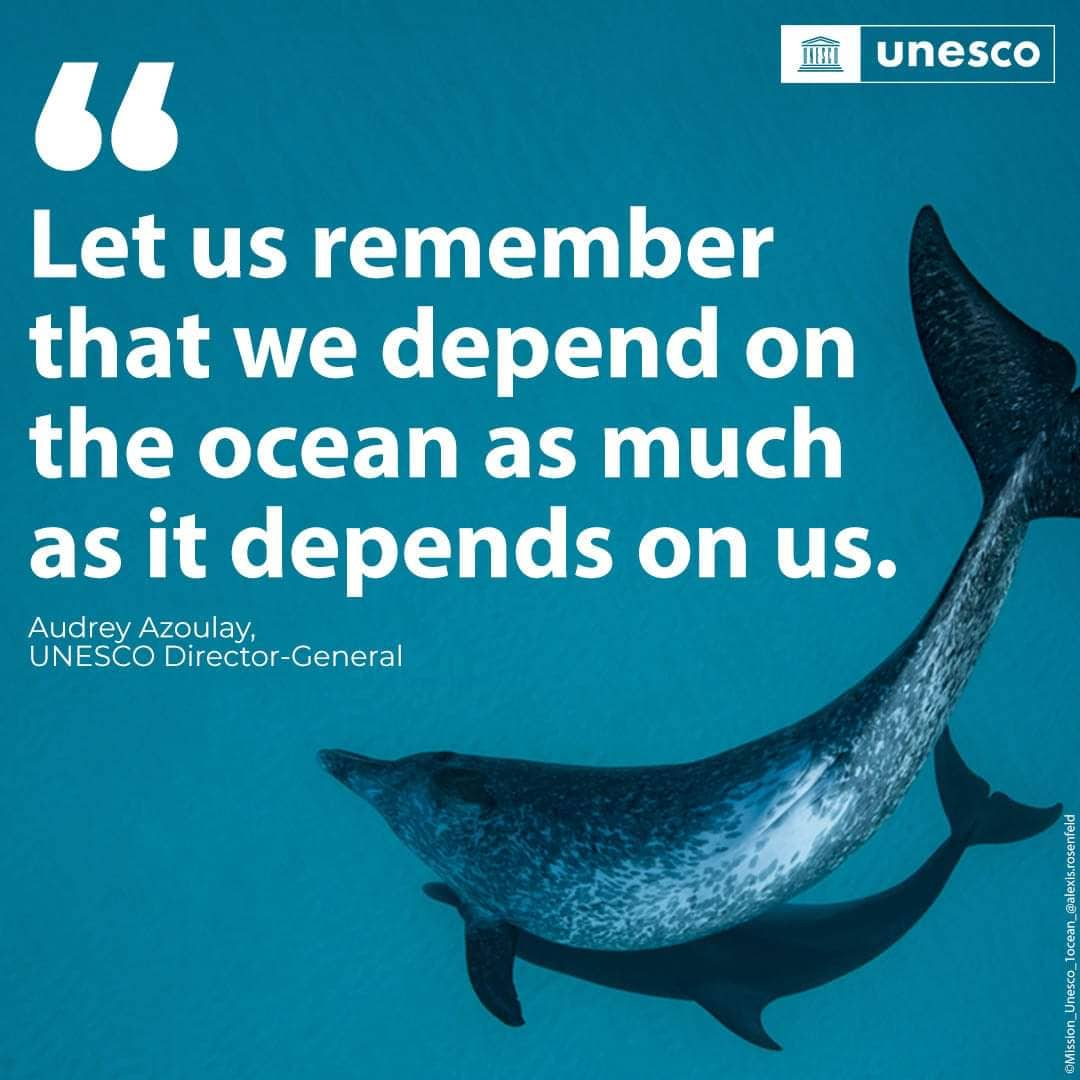 Message from Ms Audrey Azoulay, Director-General of UNESCO, on the occasion of World Oceans Day