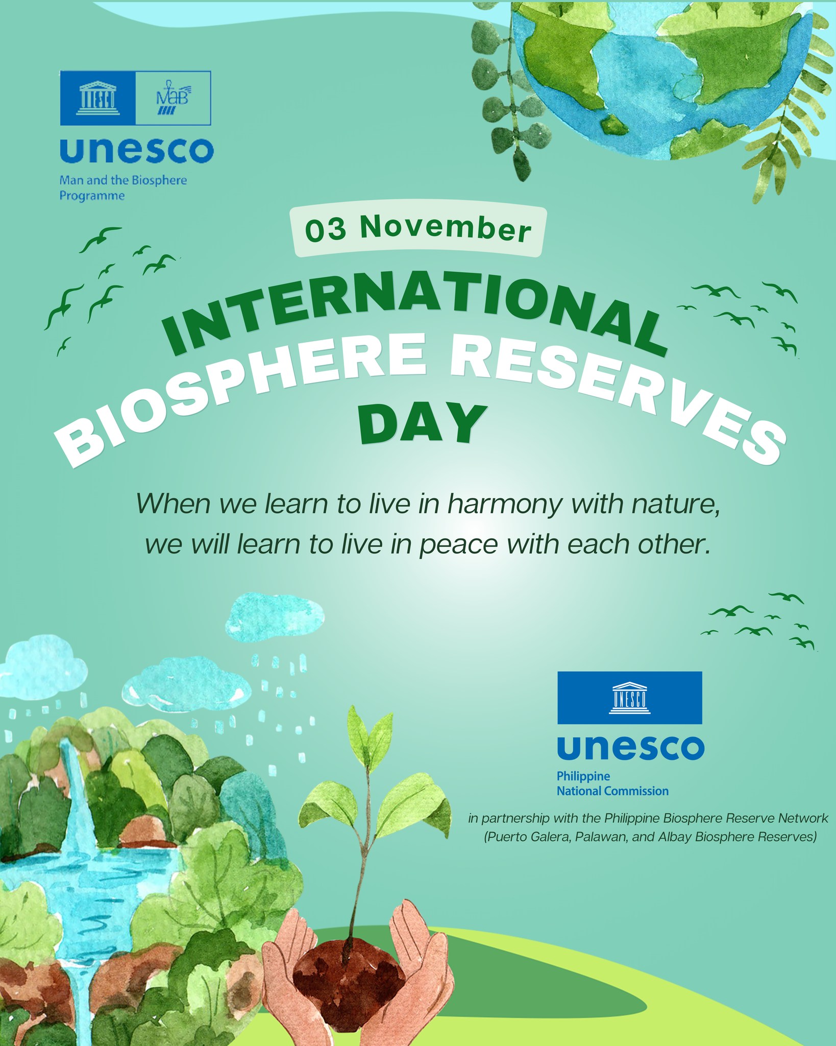 UNACOM joins the international celebration of the 1st Biosphere Reserves Day